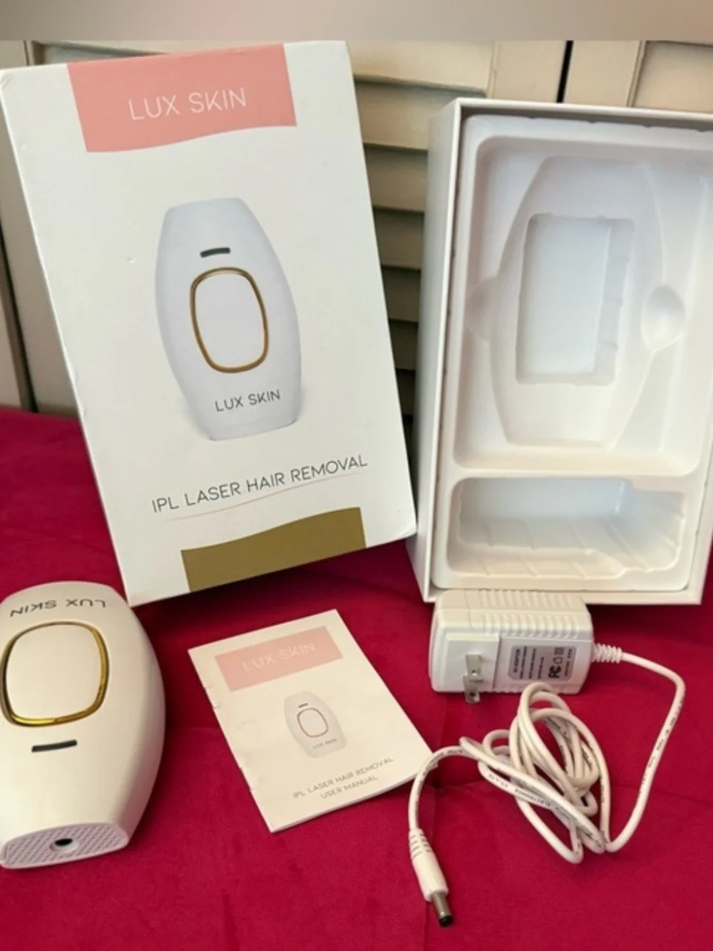 LUX SKIN IPL White and Gold IPL Hair Removal Device